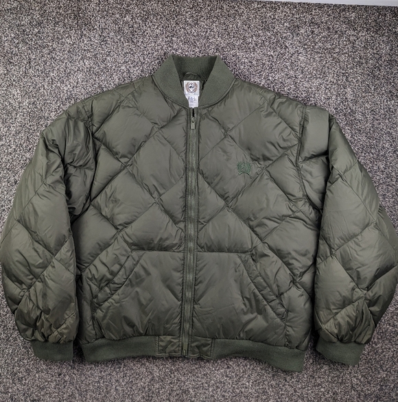 Cinch Jacket Down Quilted Puffer Western Full Zip Green Mens XL